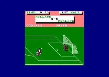 Emlyn Hughes International Soccer (UK) (1988) screen shot game playing